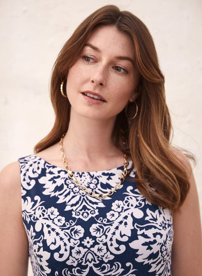 Paisley Print Sleeveless Dress