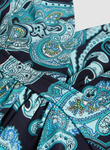 Paisley Print Maxi Dress