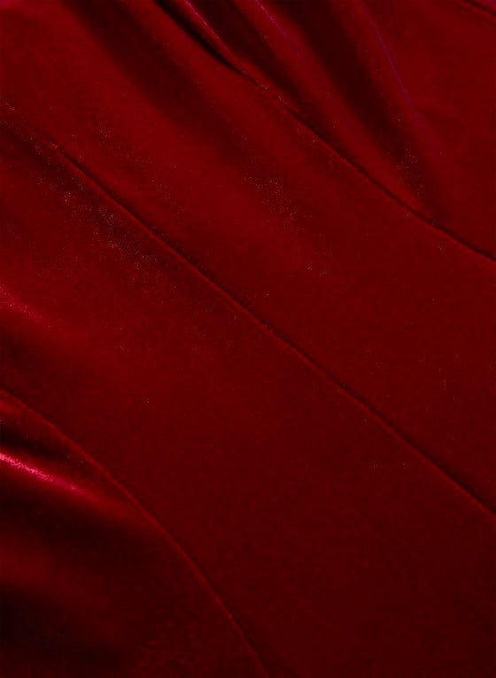 Velvet Cap Sleeve Dress