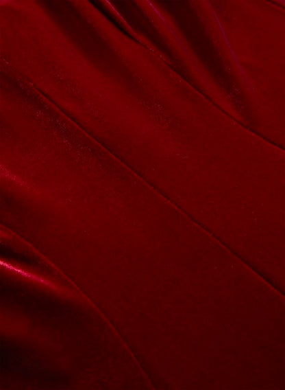 Velvet Cap Sleeve Dress