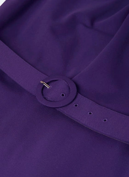 Twist Neck Detail Sheath Dress