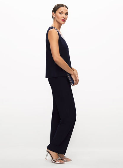 Top. Cami. Pants & Necklace Set