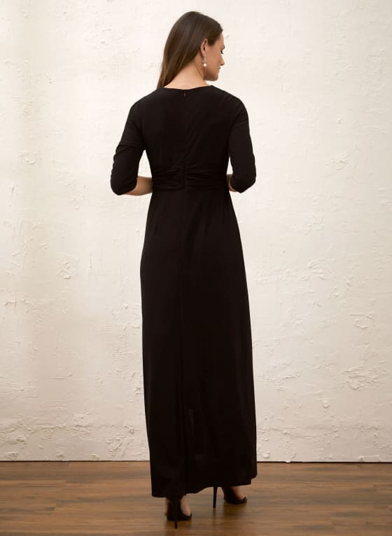 Rhinestone Buckle Detail Dress