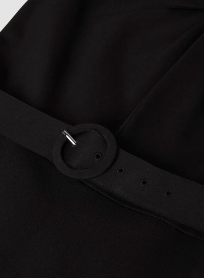 Twist Neck Detail Sheath Dress