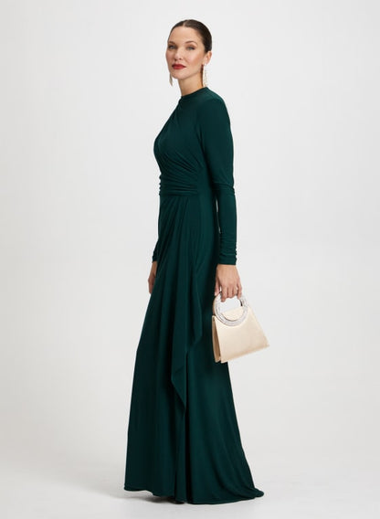 High Neck Ruffle Dress