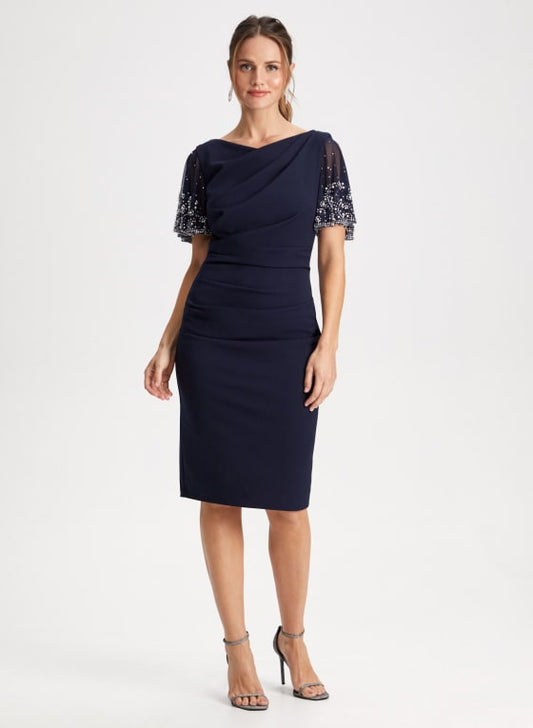 Beaded Sleeve Dress