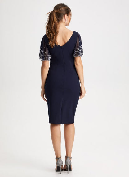 Beaded Sleeve Dress