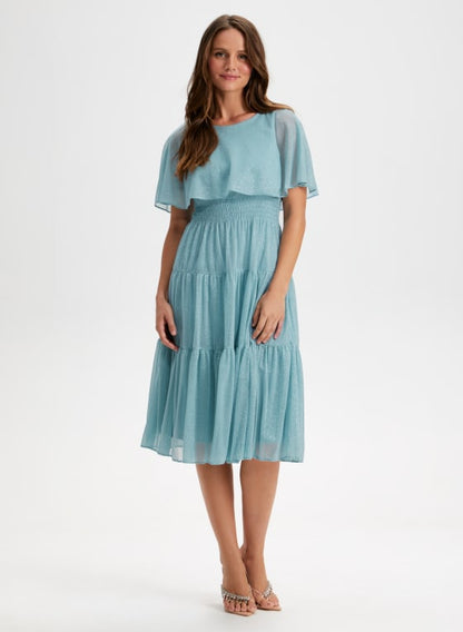 Capelet Overlay Dress