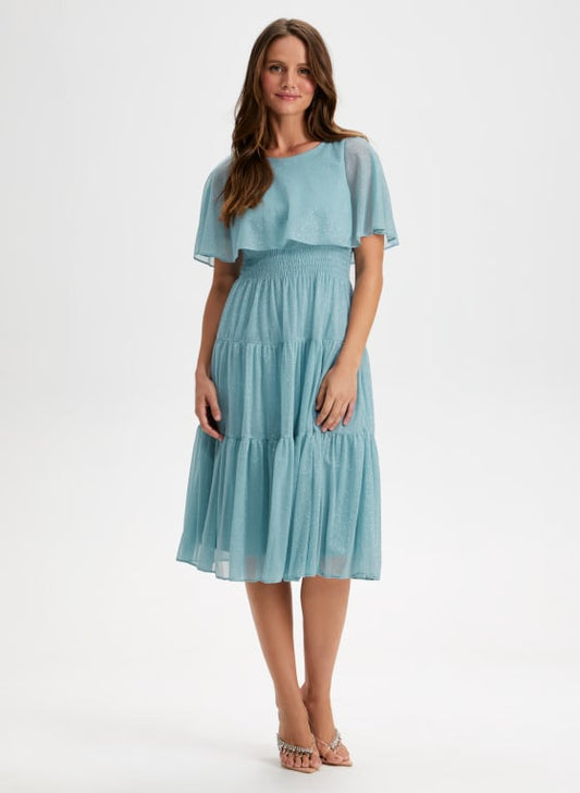 Capelet Overlay Dress