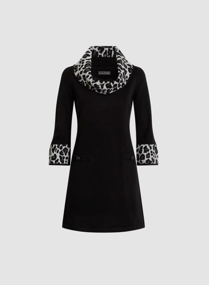 Cowl Neck Sweater Dress