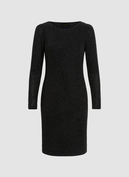 Metallic Jacquard Motif Dress