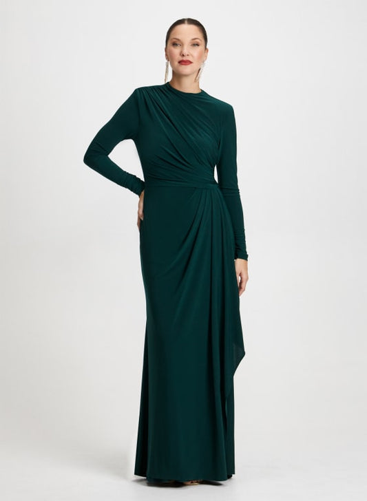High Neck Ruffle Dress