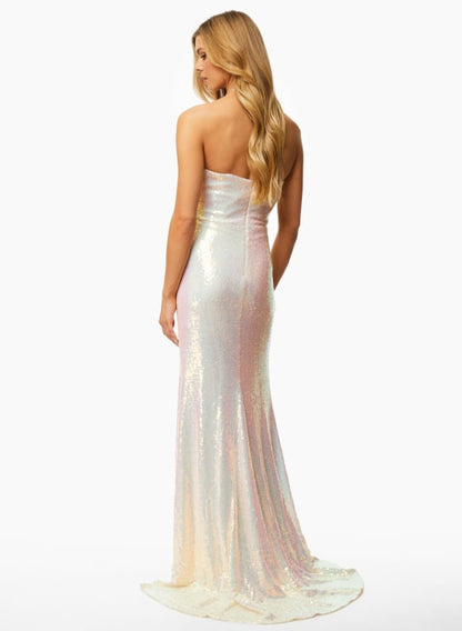 Sweetheart Neck Sequin Dress